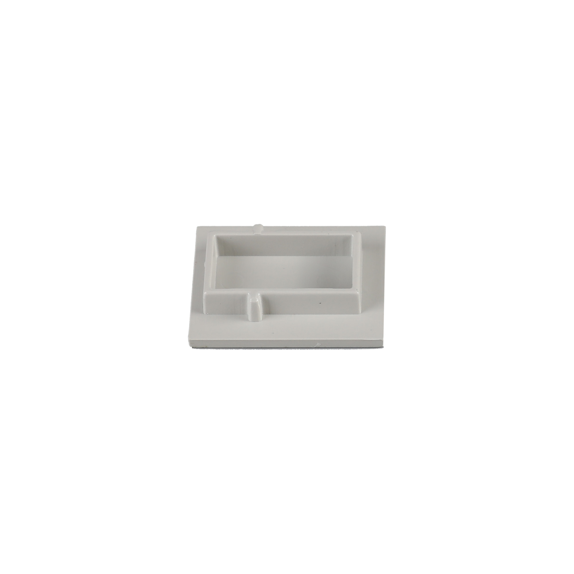 M8066  Tiras 21.3mm x 26mm Grey Floor Profile End Cap Without Hole (1pc) for M8064